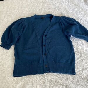 Ann Taylor Blue Cardigan Sweater